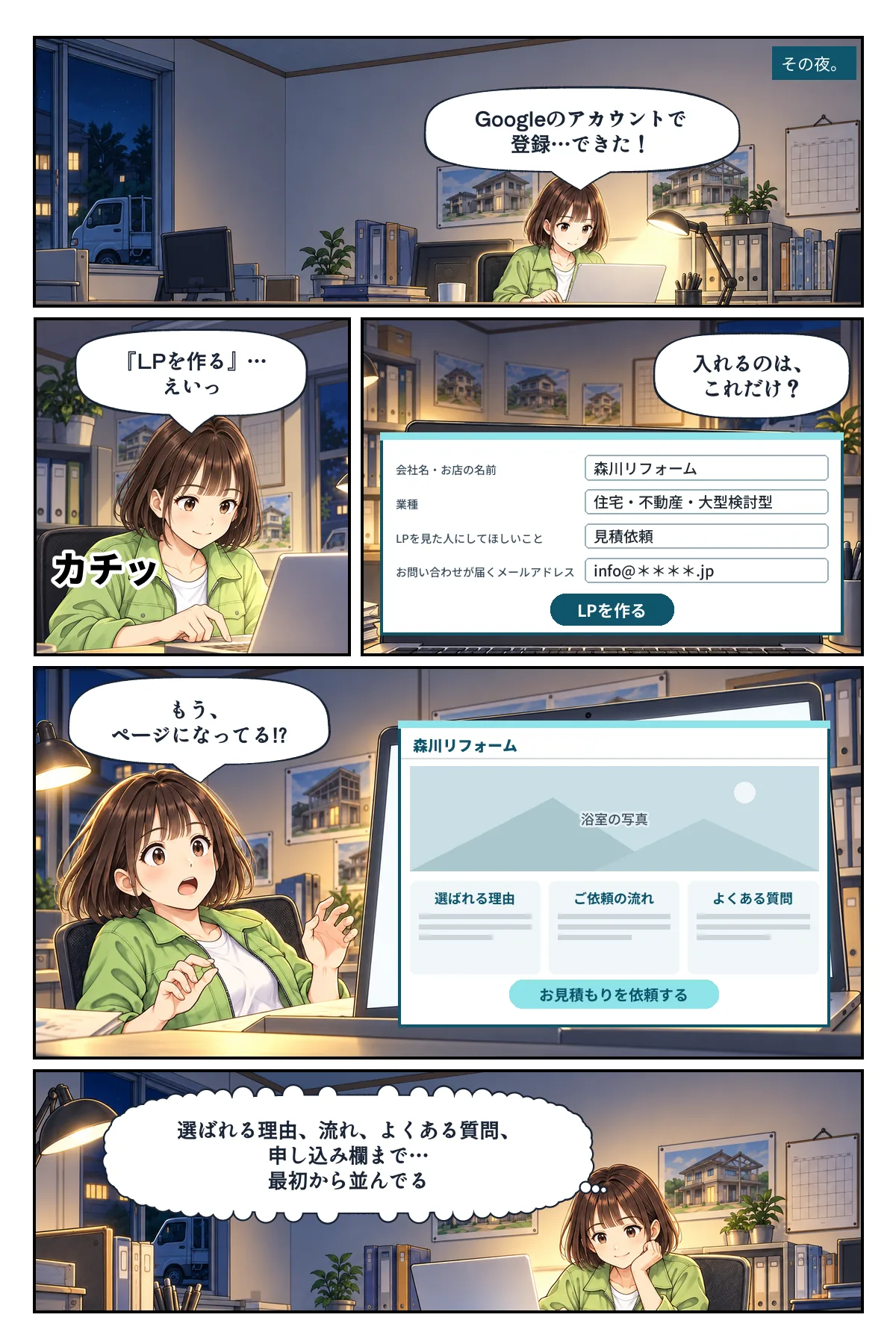 4ページ「4つ入れるだけ」